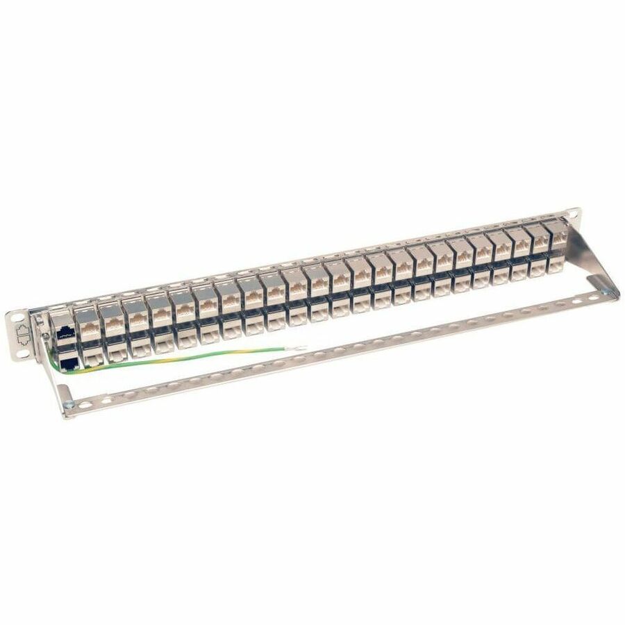 Eaton Tripp Lite Series 48-Port 1U Rack-Mount STP Shielded Cat6a Feedthrough Patch Panel, RJ45 Ethernet, TAA - Image 4
