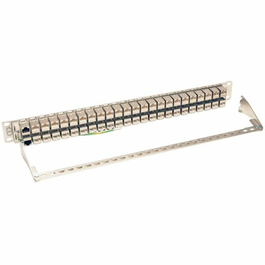 Eaton Tripp Lite Series 48-Port 1U Rack-Mount STP Shielded Cat6a Feedthrough Patch Panel, RJ45 Ethernet, TAA - Image 5