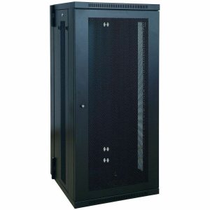 Eaton Tripp Lite Series SmartRack 26U Low-Profile Switch-Depth Wall-Mount Half-Height Rack Enclosure, Hinged Back