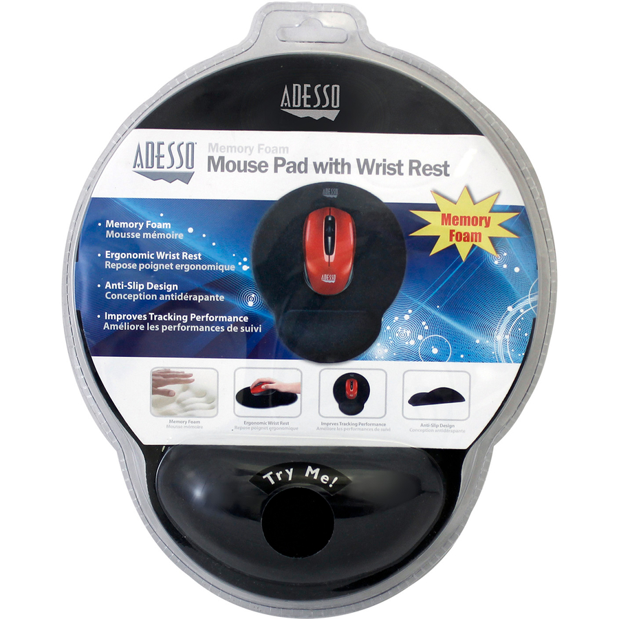 Adesso Memory Foam Mouse Pad with Wrist Rest - Image 6