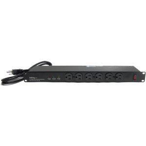 StarTech.com Rackmount PDU with 16 Outlets and Surge Protection - 19in Power Distribution Unit - 1U