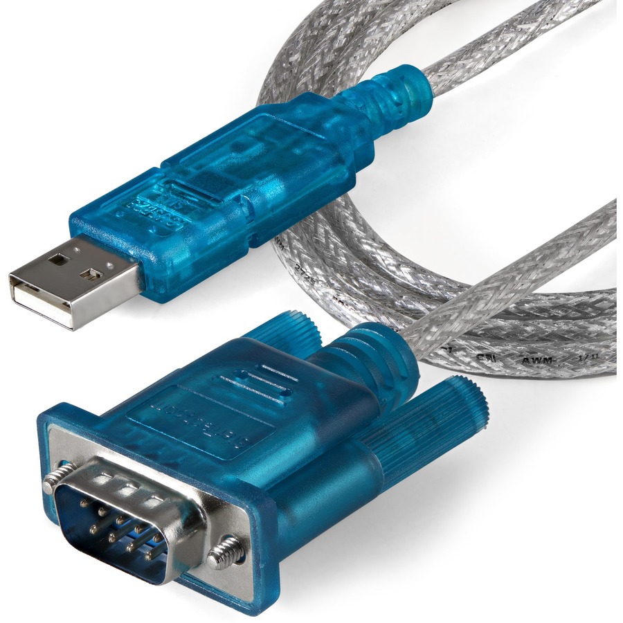 StarTech.com 3ft (91cm) 1-Port USB to RS232 DB9 Serial Adapter Cable, USB to Serial Adapter Cable - M/M - Image 4