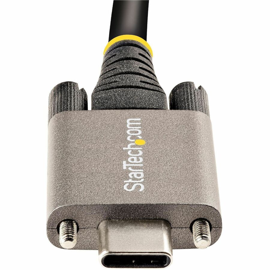 StarTech.com 3ft 1m Side Screw Locking USB C Cable 10Gbps, USB 3.1 Type-C Cable, 5A/100W PD, DP Alt Mode, Dual Screw Lock USB-C Cord - Image 7