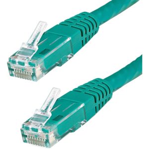 StarTech.com 10ft CAT6 Ethernet Cable - Green Molded Gigabit - 100W PoE UTP 650MHz - Category 6 Patch Cord UL Certified Wiring/TIA