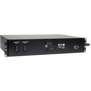 Eaton Tripp Lite Series 5.8kW Single-Phase Local Metered Automatic Transfer Switch PDU, Two 200-240V L6-30P Inputs, 16-C13 2-C19 & 1 L6-30R Outlet, 2U, TAA