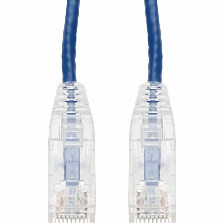 AddOn 4ft Blue CAT 6 Slim PVC Ethernet Cable Snagless Clear-Claw RJ-45 M/M
