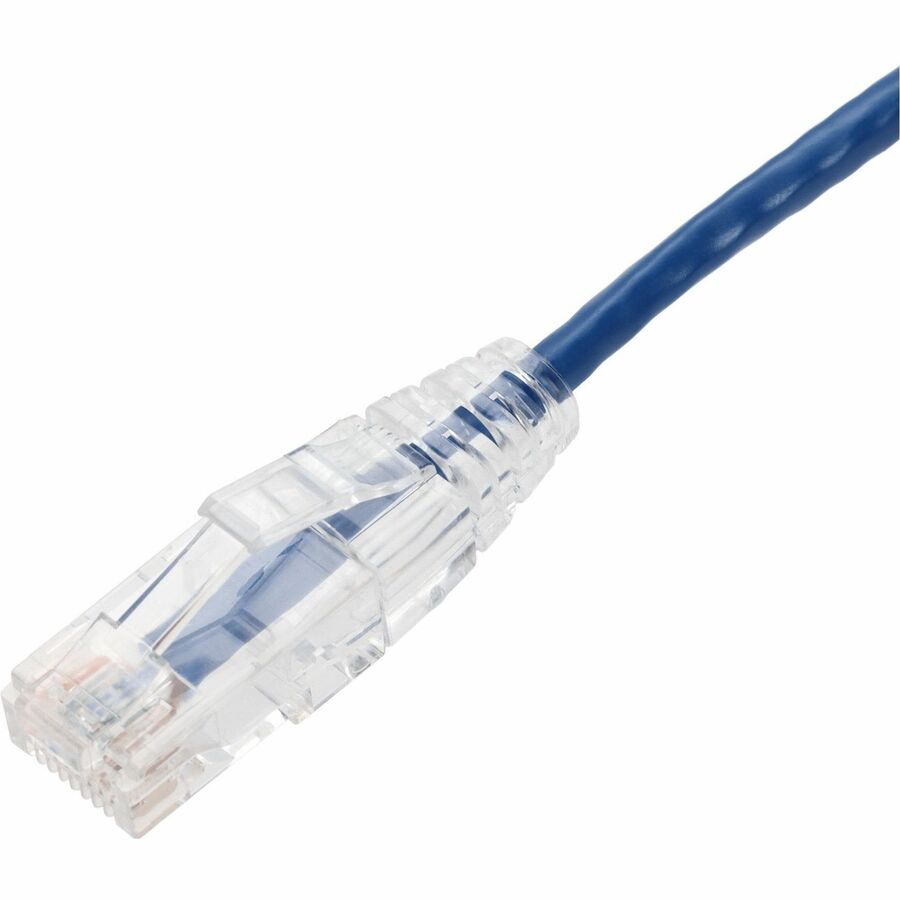 AddOn 4ft Blue CAT 6 Slim PVC Ethernet Cable Snagless Clear-Claw RJ-45 M/M - Image 2