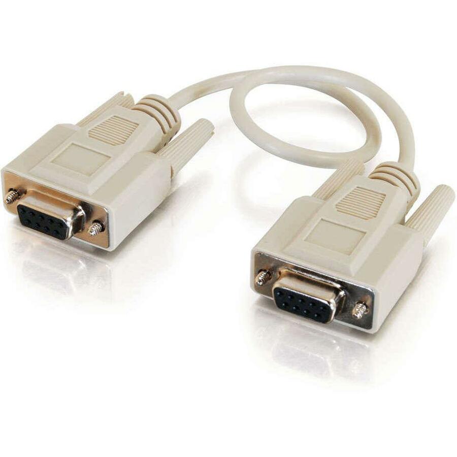 C2G 15ft DB9 F/F Null Modem Cable - Beige - Image 2
