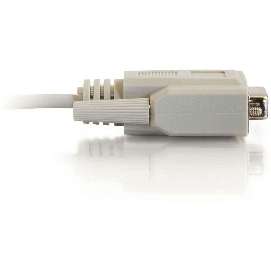 C2G 15ft DB9 F/F Null Modem Cable - Beige - Image 4