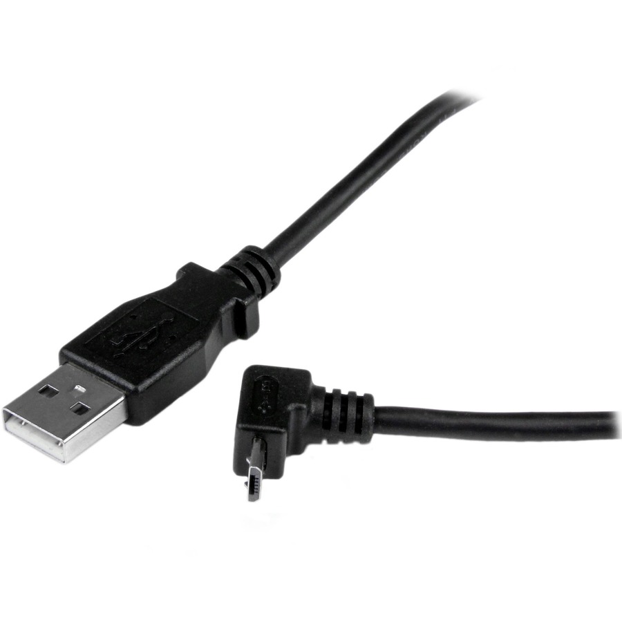 StarTech.com 2m Micro USB Cable - A to Up Angle Micro B - Image 2
