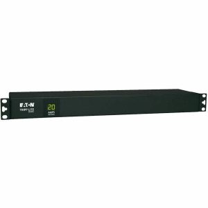 Eaton Tripp Lite Series 2.4kW Single-Phase Local Metered PDU, 120V (12 5-15/20R), L5-20P / 5-20P, 120V Input, 15 ft. (4.57 m) Cord, 1U Rack-Mount