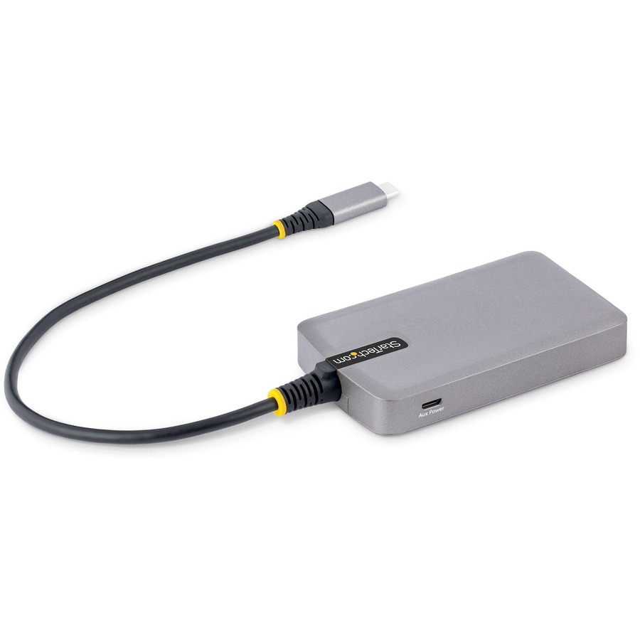 StarTech.com 4-Port USB-C Hub, 5Gbps, Bus Powered, 4x USB-A Ports, Optional Auxiliary Power, Portable USB Type-C Hub, 1ft/30cm Cable - Image 2