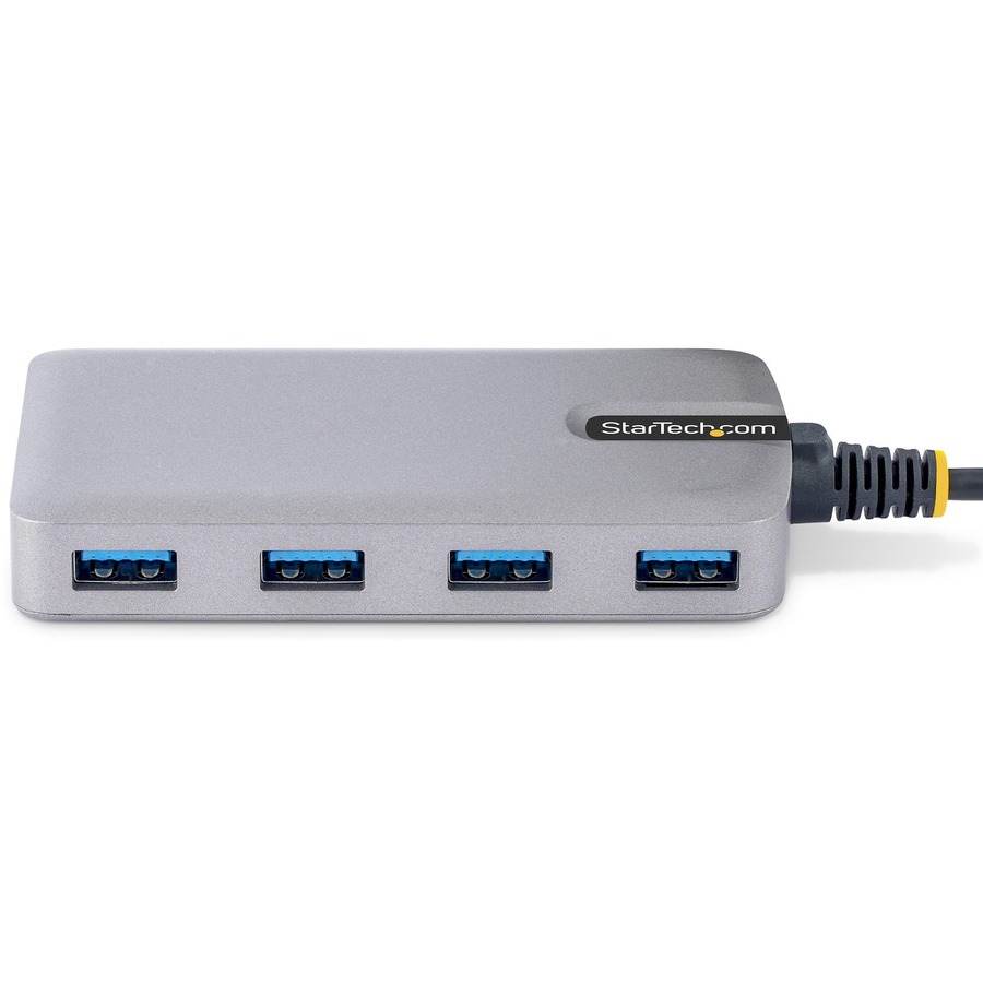 StarTech.com 4-Port USB-C Hub, 5Gbps, Bus Powered, 4x USB-A Ports, Optional Auxiliary Power, Portable USB Type-C Hub, 1ft/30cm Cable - Image 3
