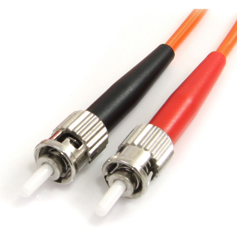 StarTech.com 1m Fiber Optic Cable - Multimode Duplex 62.5/125 - LSZH - ST/ST - OM1 - ST to ST Fiber Patch Cable - Image 2