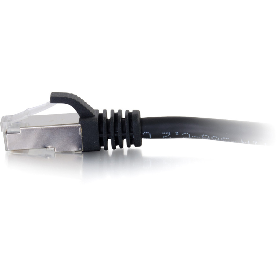 C2G-1ft Cat6a Snagless Shielded (STP) Network Patch Cable - Black - Image 2