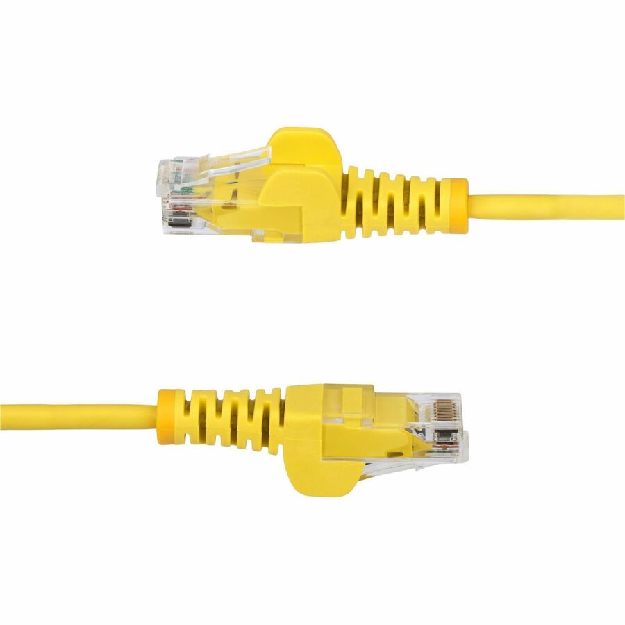 StarTech.com 5ft Yellow Slim CAT6 Ethernet Cable, Slim Snagless RJ45, UTP, LSZH, 28AWG Bare Copper, Slim Network Patch Cord, Fluke Tested - Image 3