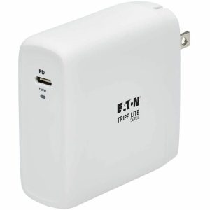 Eaton Tripp Lite Series Compact 1-Port USB-C Wall Charger - GaN Technology, 100W PD3.0 Charging, White