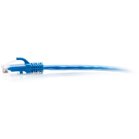 C2G 25ft Cat6a Snagless Unshielded (UTP) Slim Ethernet Cable - Cat6a Network Patch Cable - PoE - Blue - Image 2