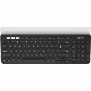 Logitech K780 Multi-Device Wireless Keyboard for Windows, Wireless 2.4GHz, Bluetooth, Smartphone and Tablet Cradle