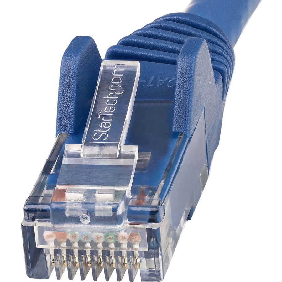 StarTech.com 20ft (6m) CAT6 Ethernet Cable, LSZH (Low Smoke Zero Halogen) 10 GbE Snagless 100W PoE UTP RJ45 Blue Network Patch Cord, ETL - Image 2
