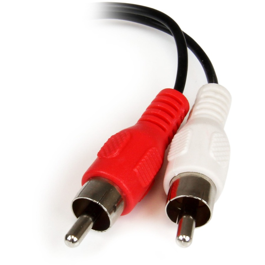 StarTech.com 6in Stereo Audio Cable - 3.5mm Female to 2x RCA Male - Image 3