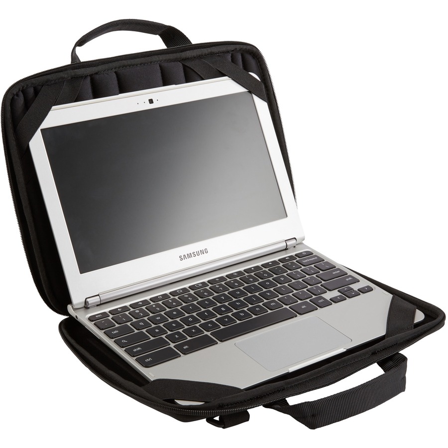 Case Logic QNS-311 Carrying Case (Attaché) for 13.3" Notebook, Accessories - Black - Image 2