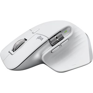 Logitech MX Master 3S - Wireless Performance Mouse with Ultra-fast Scrolling, Ergo, 8K DPI, Track on Glass, Bluetooth, Pale Grey