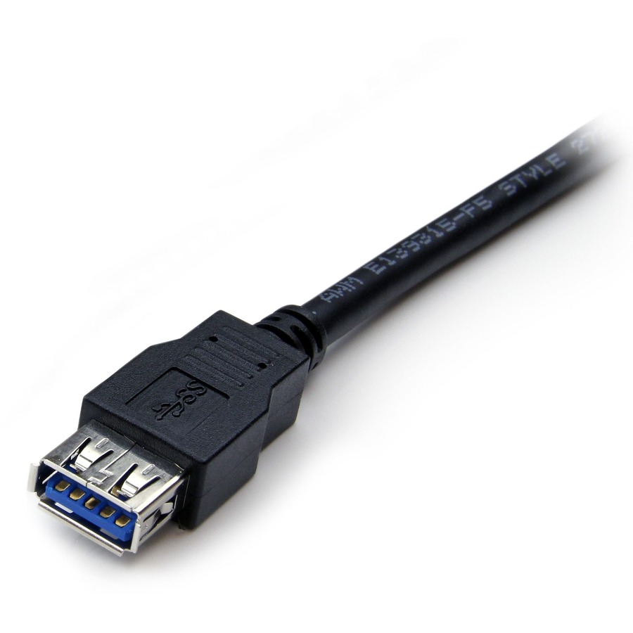 StarTech.com 6 ft Black SuperSpeed USB 3.0 (5Gbps) Extension Cable A to A - M/F - Image 3
