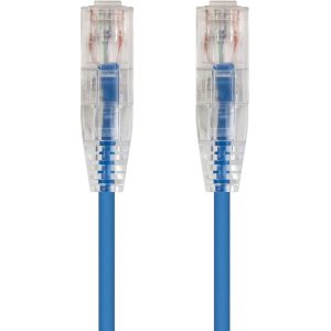 Monoprice SlimRun Cat6 28AWG UTP Ethernet Network Cable, 10ft Blue