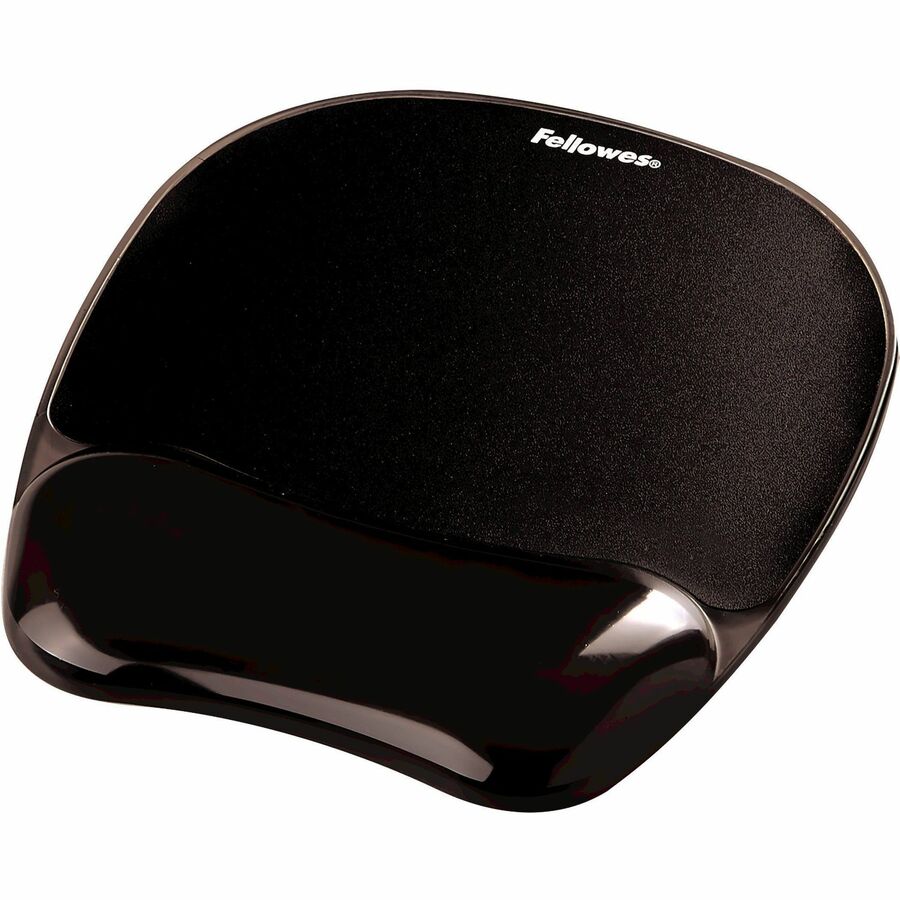Fellowes® Crystal™ Gel Mouse Pad Wrist Rest - Black (9112101) - Image 2