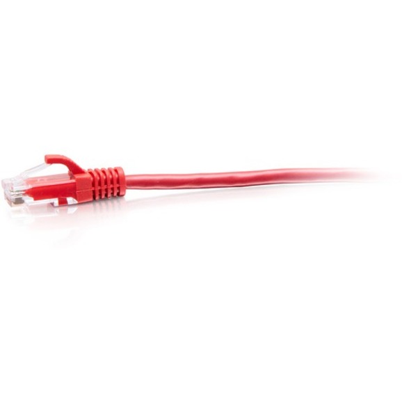 C2G 3ft Cat6a Snagless Unshielded (UTP) Slim Ethernet Cable - Cat6a Slim Network Patch Cable - PoE - Red - Image 2