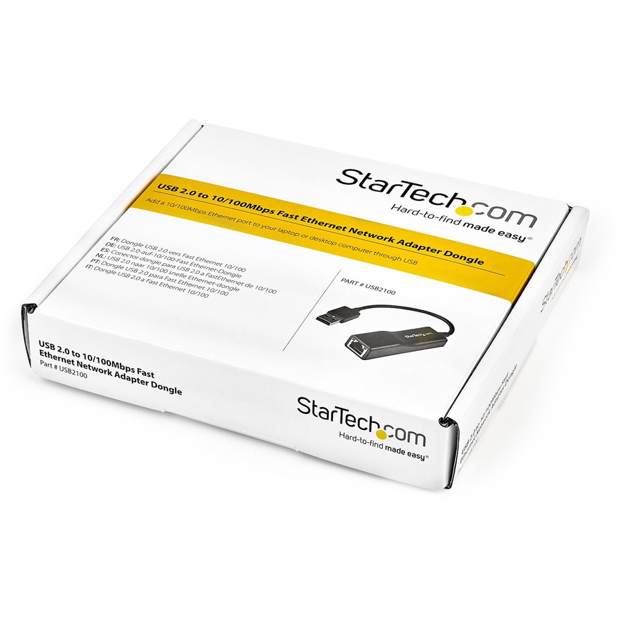 StarTech.com USB 2.0 to 10/100 Mbps Ethernet Network Adapter Dongle - Image 4