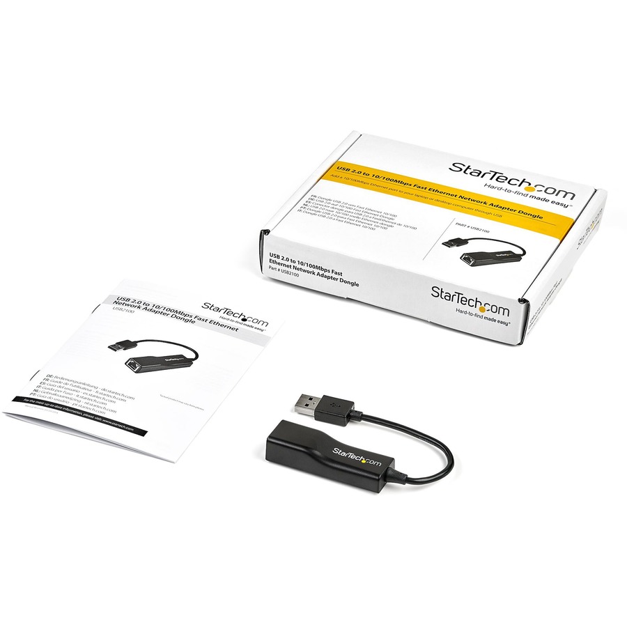 StarTech.com USB 2.0 to 10/100 Mbps Ethernet Network Adapter Dongle - Image 5