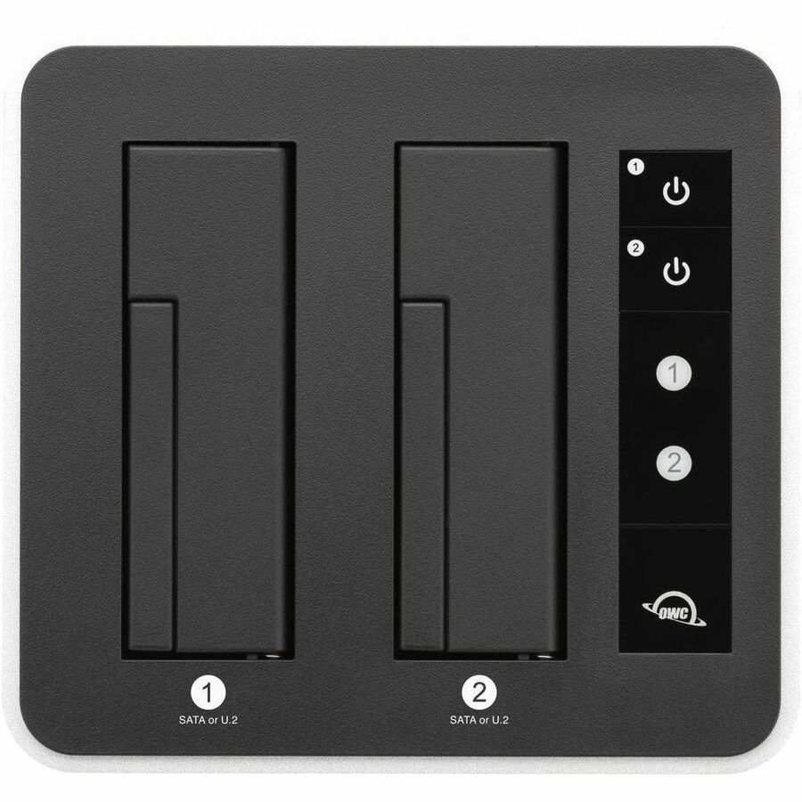 OWC Drive Dock SATA/600, PCI Express NVMe - USB 3.2 (Gen 2) Type C Host Interface Desktop - Silver, Black - Image 2