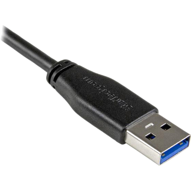 StarTech.com 2m 6 ft Slim Micro USB 3.0 (5Gbps) Cable - M/M - USB 3.0 A to Right-Angle Micro USB - USB 3.2 Gen 1 - Image 4