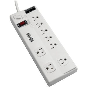 Eaton Tripp Lite Series Protect It! 8-Outlet Computer Surge Protector, 8 ft. (2.43 m) Cord, 3150 Joules, Tel/Modem/Fax Protection, TAA