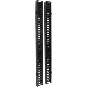Eaton Tripp Lite Series SmartRack 6 ft. (1.83 m) Vertical Cable Manager - Double finger duct with cover & toolless mounting