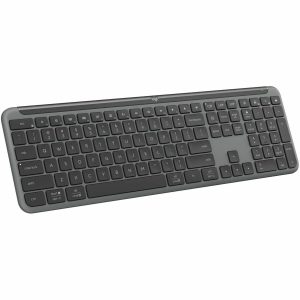 Logitech Signature Slim K950 Wireless Keyboard, Sleek Design, Quiet Typing, Bluetooth, Multi-OS, Graphite
