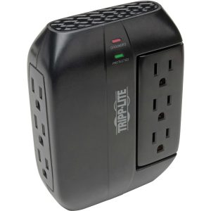 Eaton Tripp Lite Series Protect It! Surge Protector with 3 Rotatable Outlets, 3 Stationary, side facing Outlets, Direct-Plug In, 1200 Joules