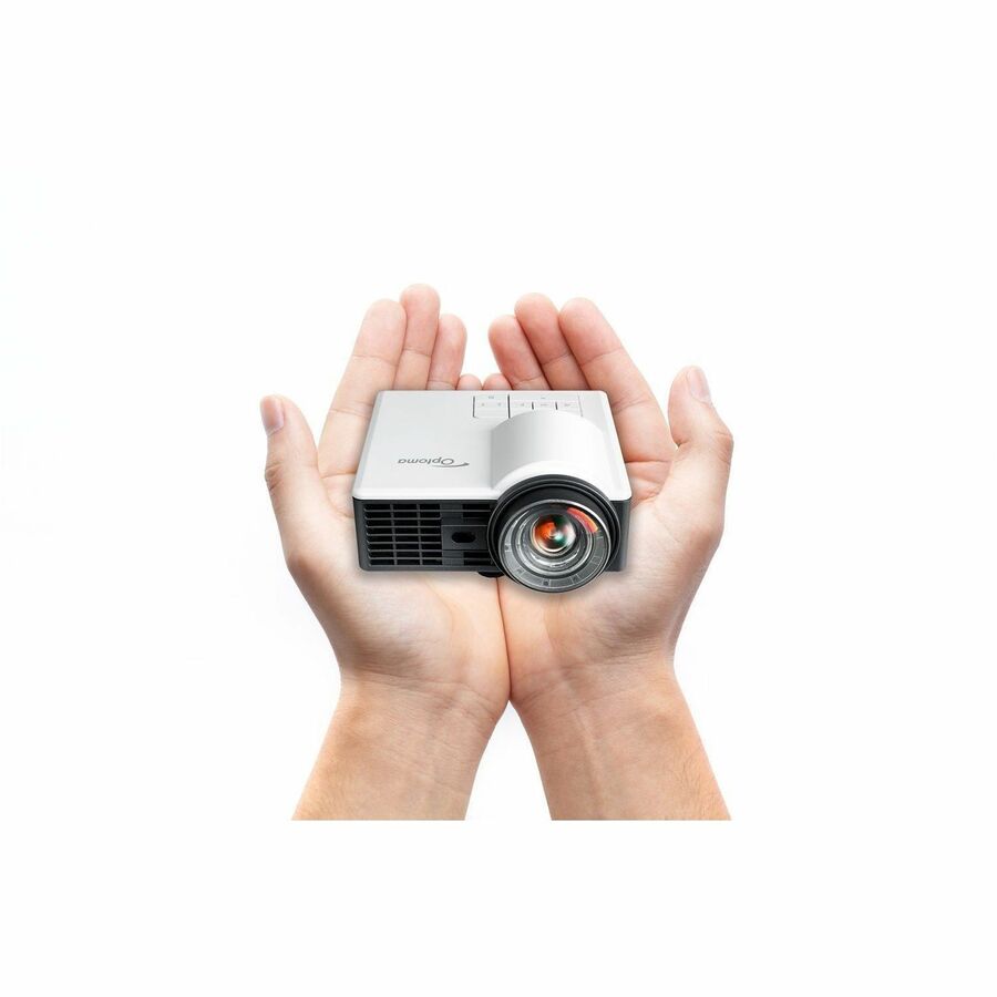 Optoma ML1050STi 3D Ready Short Throw DLP Projector - 16:10 - White - Image 4