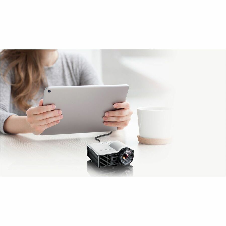 Optoma ML1050STi 3D Ready Short Throw DLP Projector - 16:10 - White - Image 5