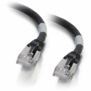 C2G-15ft Cat6a Snagless Shielded (STP) Network Patch Cable - Black