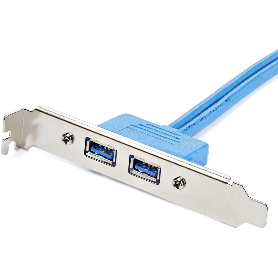 StarTech.com 2 Port USB 3.0 (5Gbps) A Female Slot Plate Adapter - Image 2