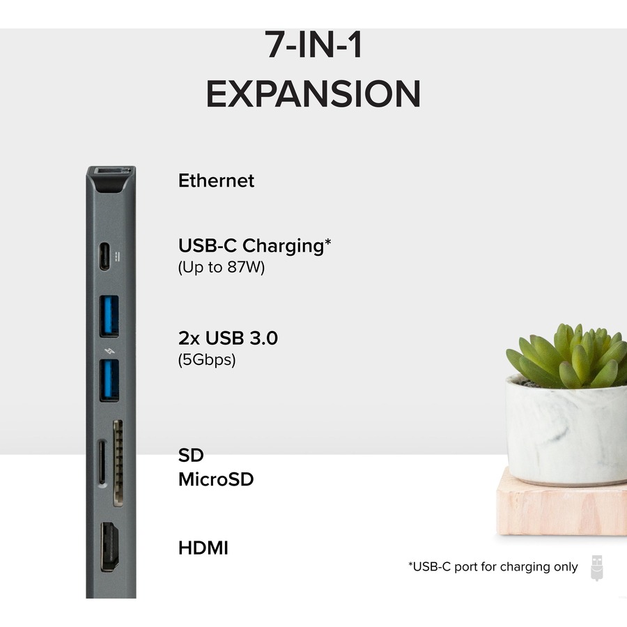 7-in-1 USB C Hub Multiport Adapter with Ethernet - Image 2