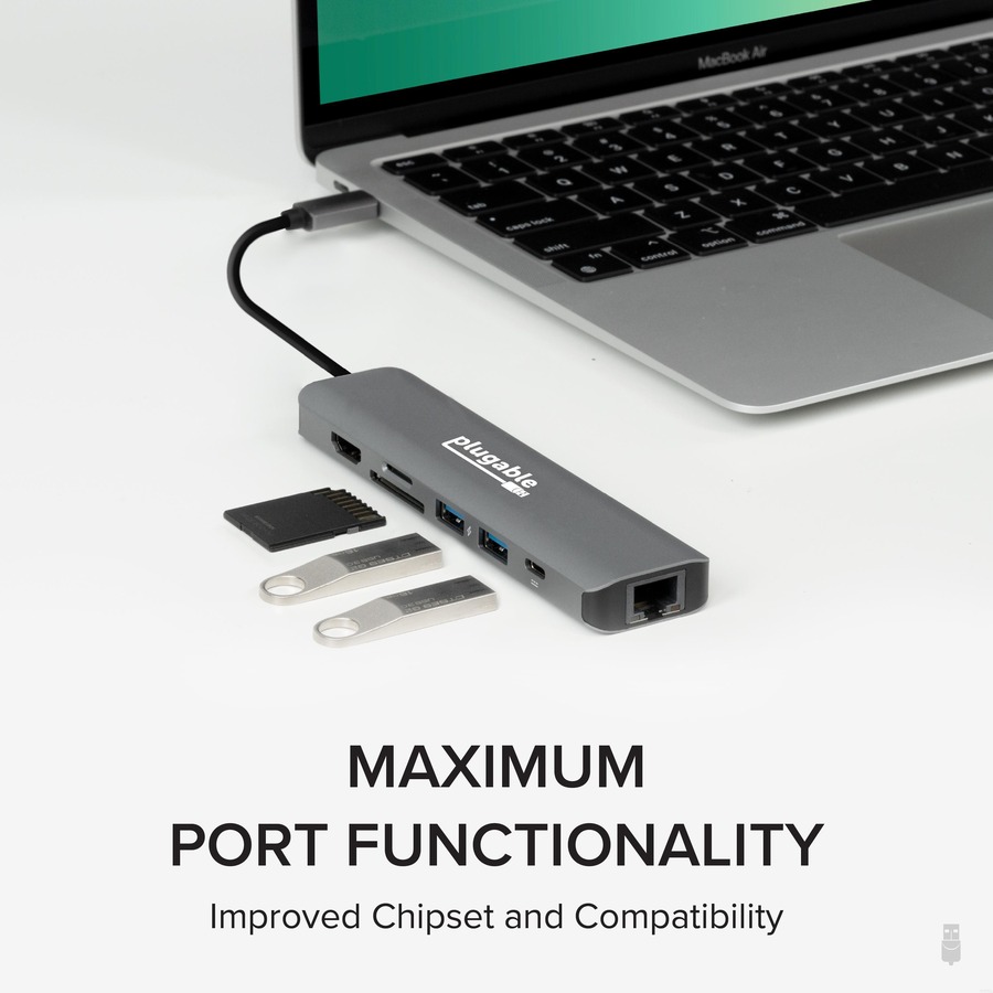 7-in-1 USB C Hub Multiport Adapter with Ethernet - Image 6