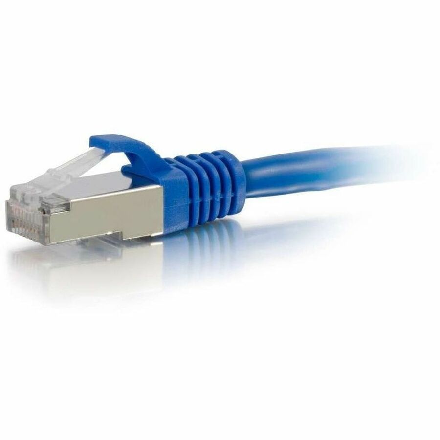 C2G-14ft Cat6a Snagless Shielded (STP) Network Patch Cable - Blue - Image 2