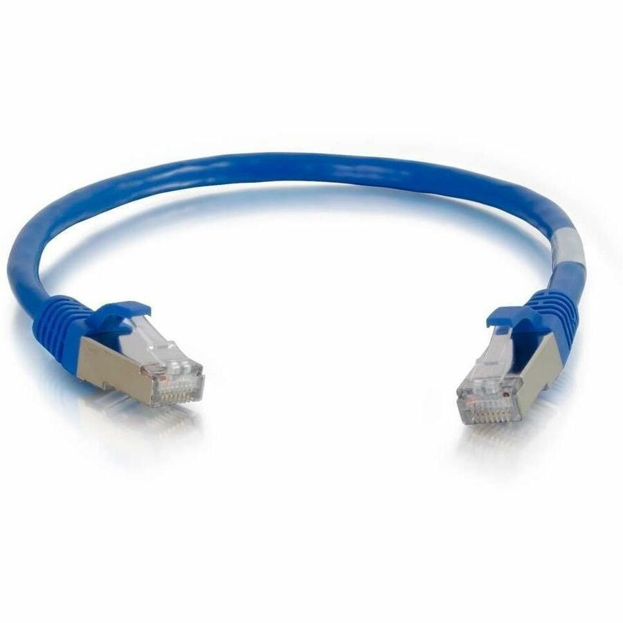 C2G-14ft Cat6a Snagless Shielded (STP) Network Patch Cable - Blue - Image 3