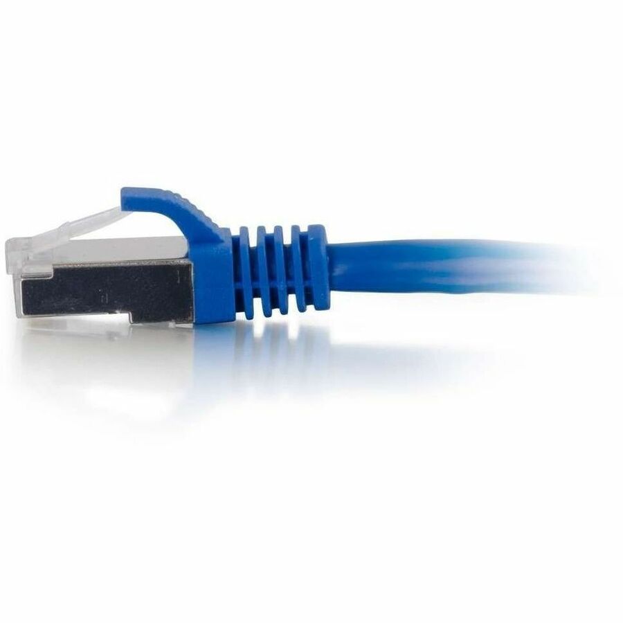C2G-14ft Cat6a Snagless Shielded (STP) Network Patch Cable - Blue - Image 4