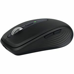 Logitech MX Anywhere 3S Compact Wireless Mouse, Fast Scrolling, 8K DPI Any-Surface Tracking, Quiet Clicks - Black