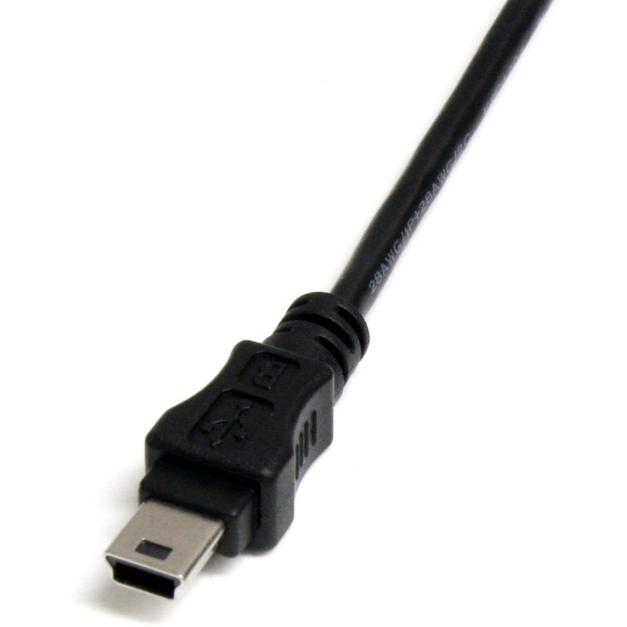 StarTech.com 1 ft Mini USB 2.0 Cable - USB A to Mini B F/M - Image 2